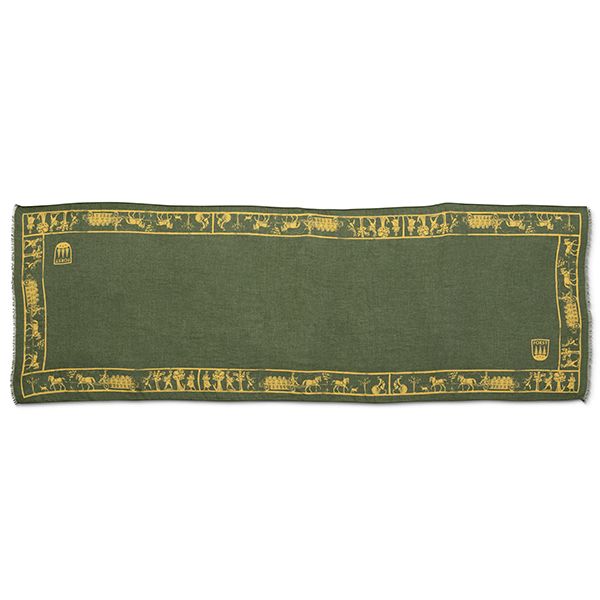 Modal scarf Green/Gold 60x170cm