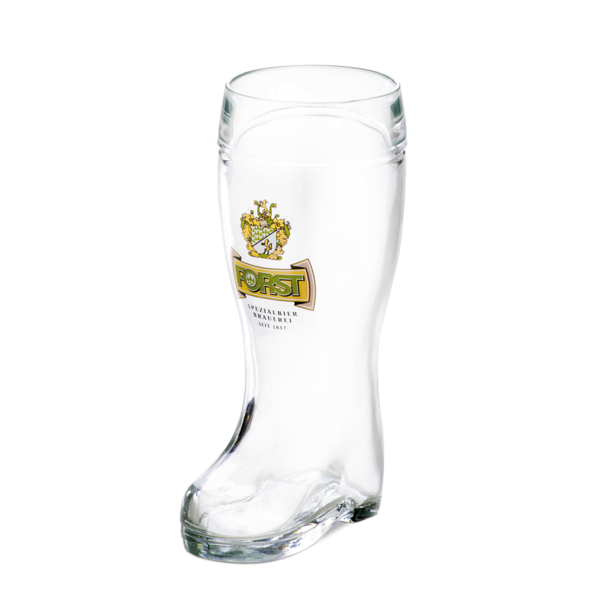 Beer boots FORST in glass