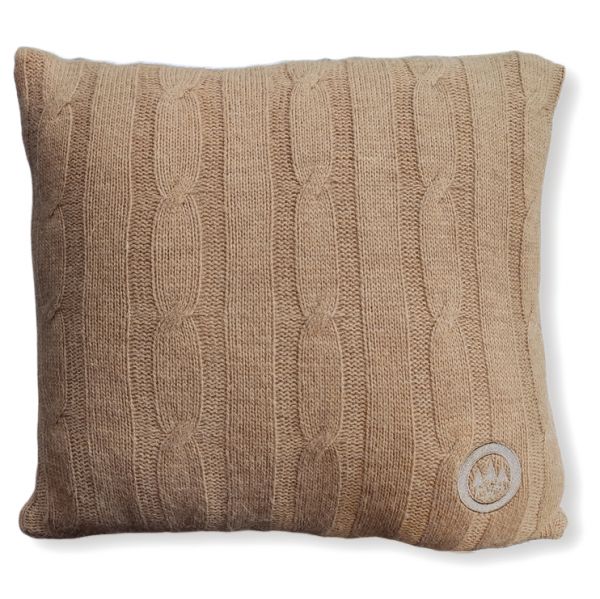 Knitted-Pillow FORST brown