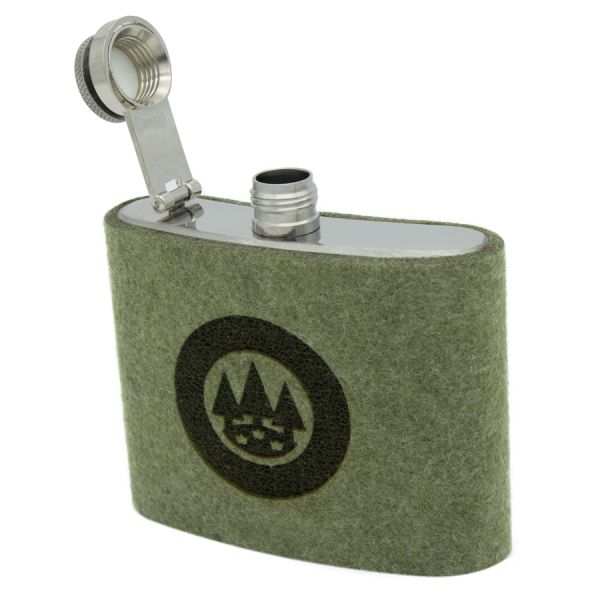 FORST laser logo liquor flask 5oz (felt)