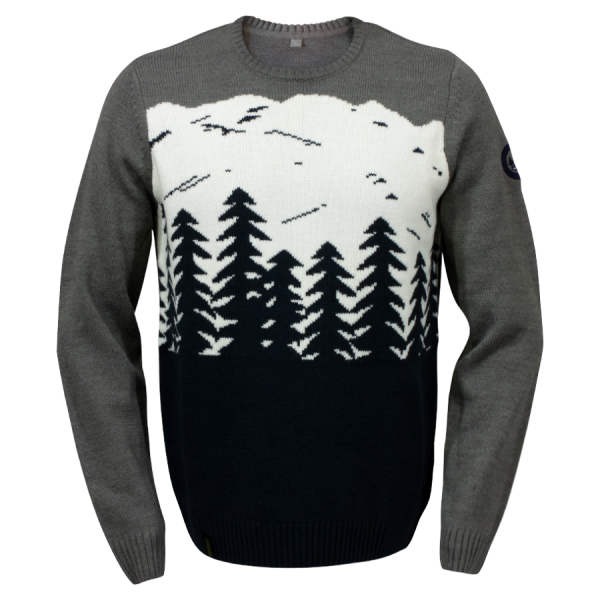 Christmas Sweater FORST Grey-Blue