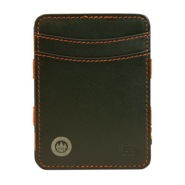 FORST Leather wallet green/orange GARZINI