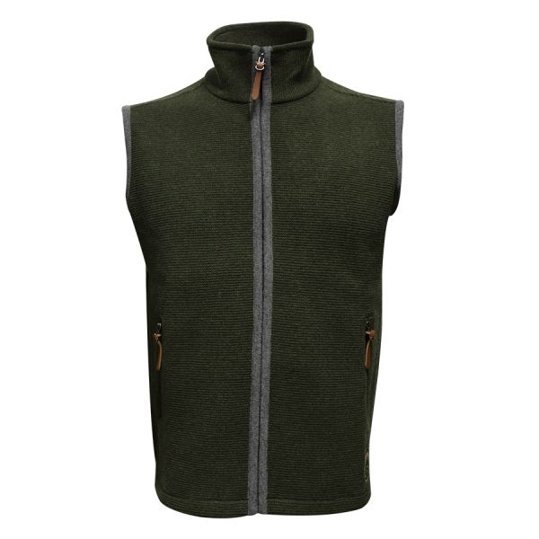 Men's woollen windcheater - Hunting green