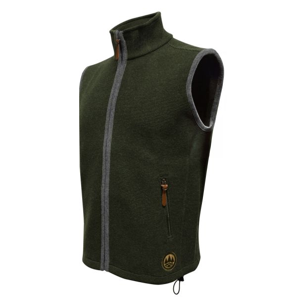 Men's woollen windcheater - Hunting green