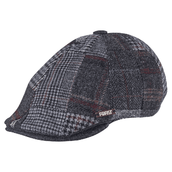 Gray sliding cap in patchwork