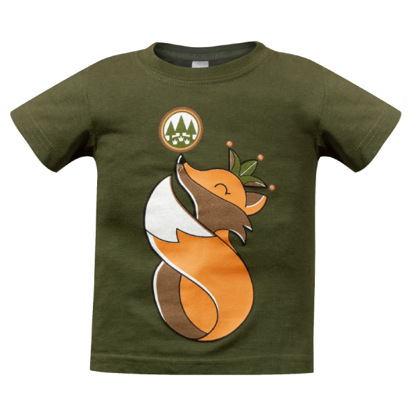 Green FORST T-shirt for children - Fox