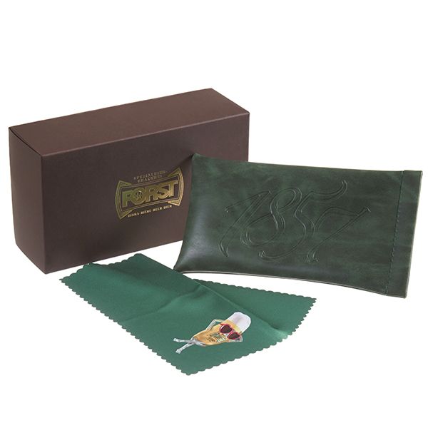 Sunglasses with case and cloth rectangular ladies
