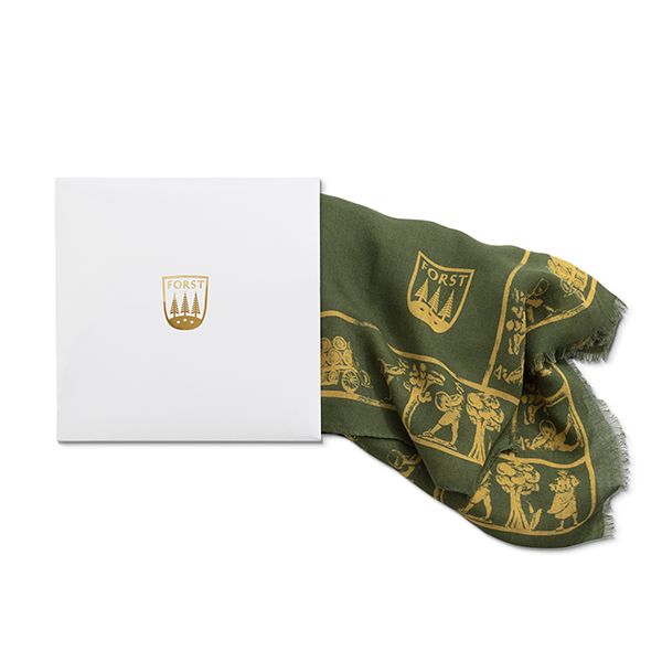 Modal scarf Green/Gold 60x170cm