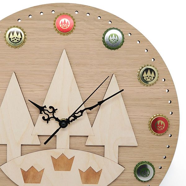 FORST wooden wall clock 34cm