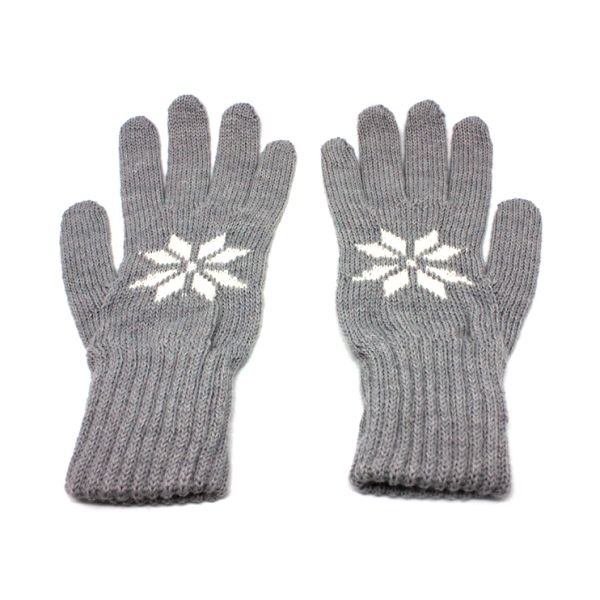 Knitted gloves  pearl/white