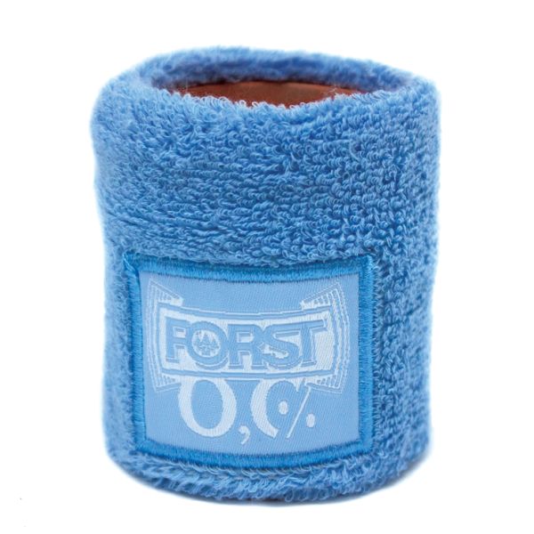 FORST sweatband with zipped pocket, light blue