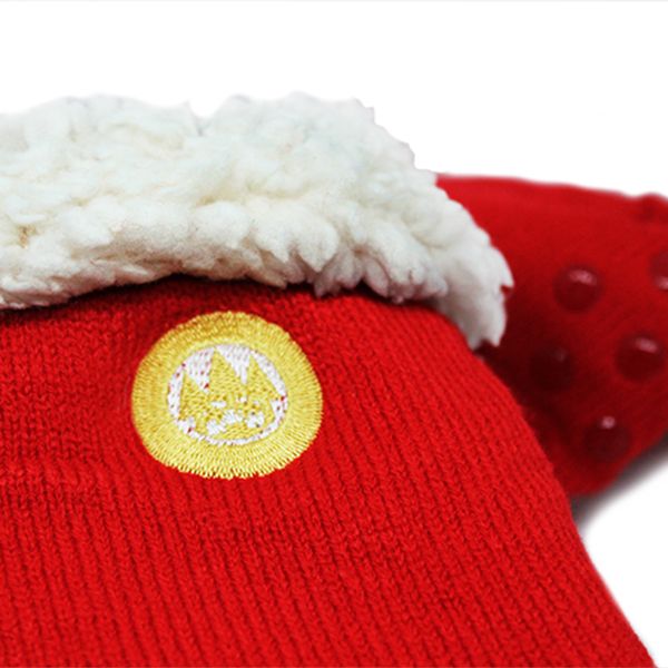 Christmas socks in red