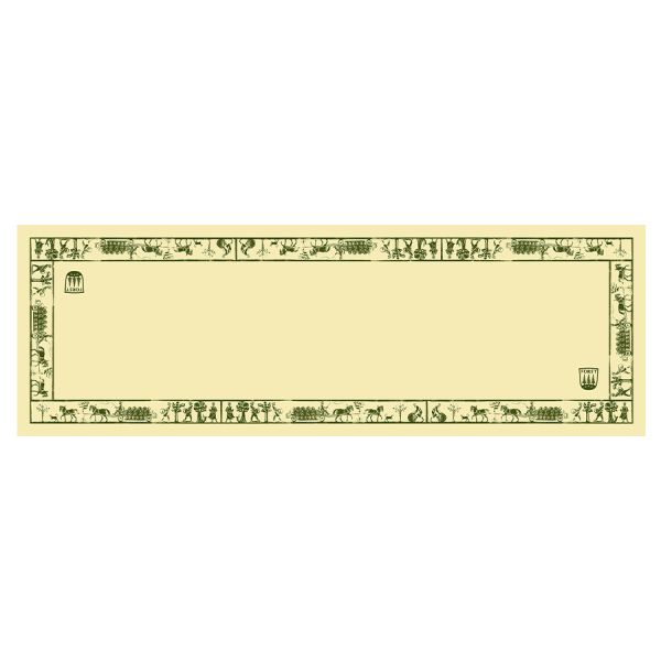 FORST Silk scarf yellow/green 60x180
