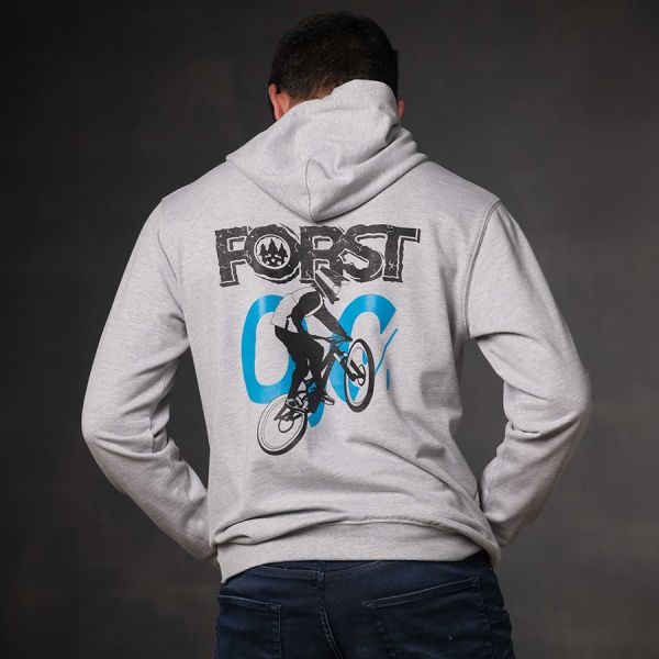 Hoodie Bike Oxford Grey