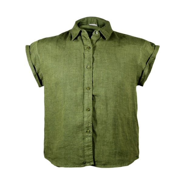 FORST linen blouse ladies green