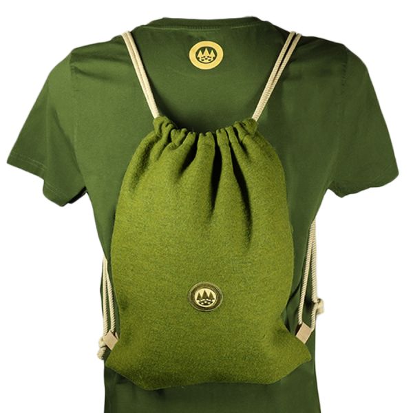 Backpack/sackpack with patch - colour alpine green