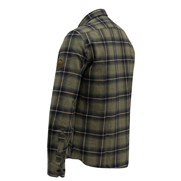 Shirt man checked green/black
