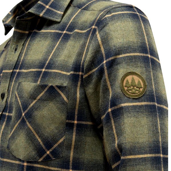 Shirt man checked green/black
